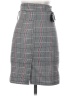 Assorted Brands 100% Polyester Plaid Gray Formal Skirt Size S - photo 2