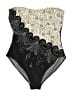 Assorted Brands Paisley Black One Piece Swimsuit Size 14 - photo 1