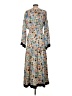 RODEBJER 100% Polyester Print Blue Casual Dress Size L (estimated) - photo 2