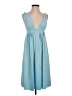 Assorted Brands Solid Blue Casual Dress Size XS - photo 1
