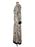 RODEBJER 100% Polyester Print Blue Casual Dress Size L (estimated) - photo 5