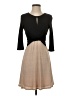Amadi Color Block Brown Casual Dress Size XS - photo 1