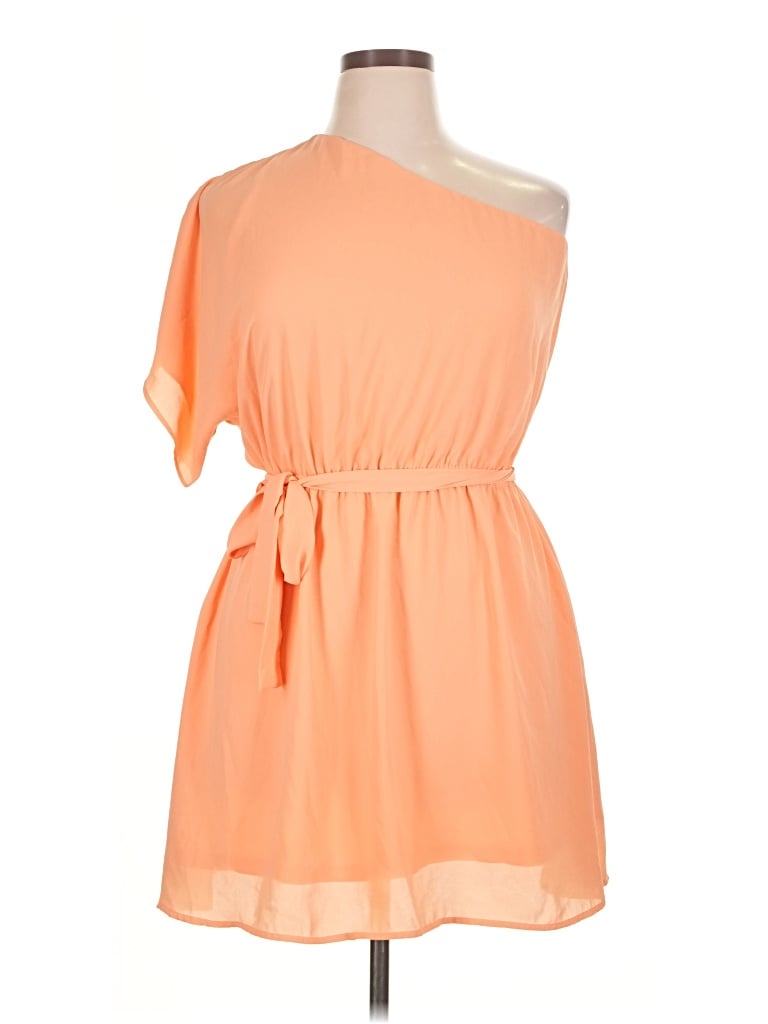 Pre-owned Pink Lily Casual Dress In Orange