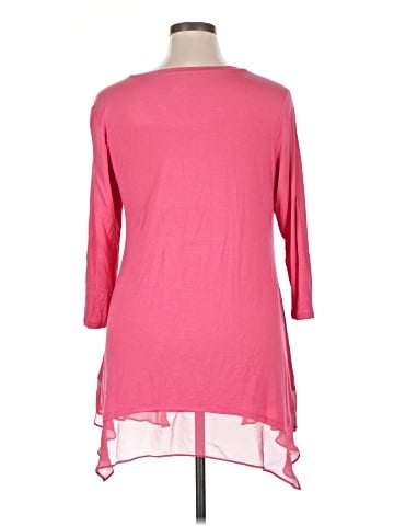 LOGO by Lori Goldstein 3/4 Sleeve Top (view 2)