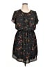 Daniel Rainn 100% Polyester Polka Dots Black Casual Dress Size 1X - photo 1