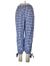 Shein Checkered-gingham Blue Casual Pants Size L - photo 2