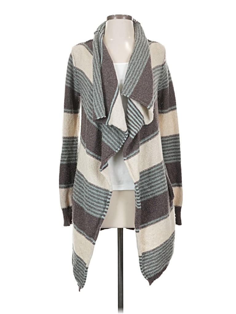 Pre-owned Splendid Wool Cardigan Sweater In Gray