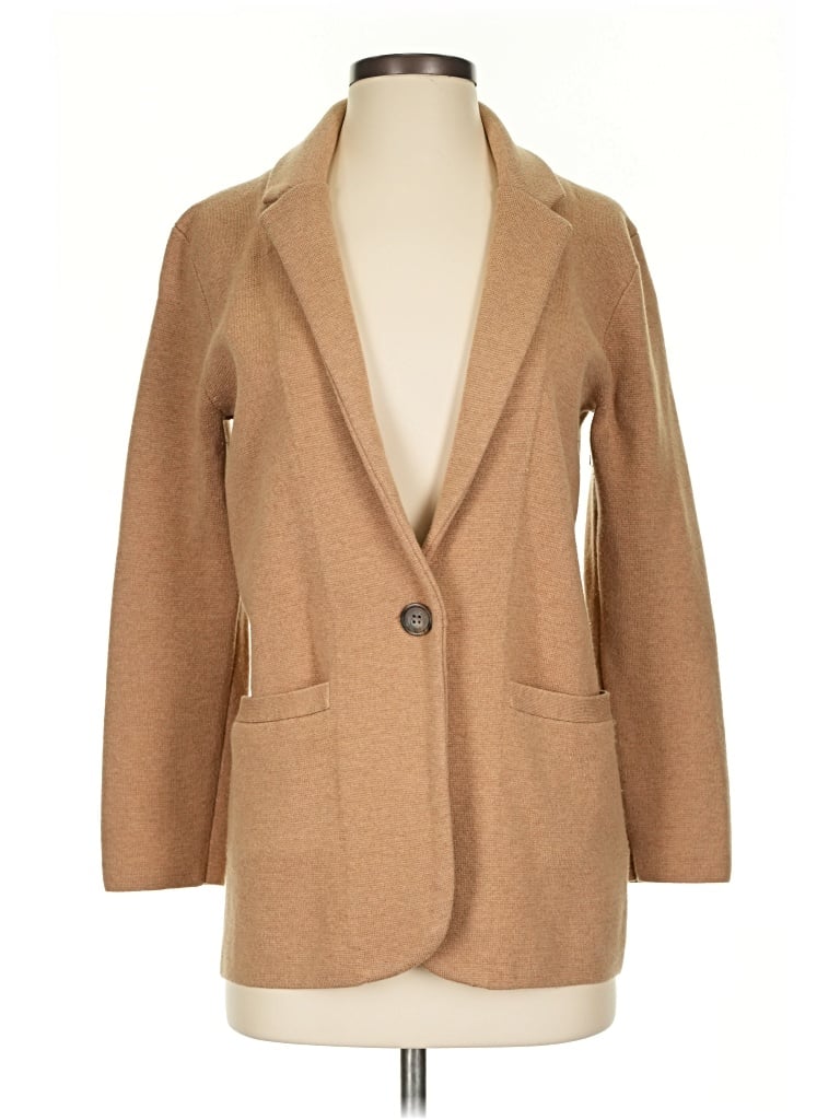 Pre-owned Jcrew Blazer Jacket In Tan