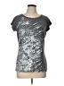 Ideology Metallic Silver Active T-Shirt Size L - photo 1