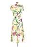 DKNY 100% Polyester Tropical Green Cocktail Dress Size 10 - photo 2