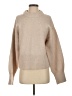 Assorted Brands Solid Tan Turtleneck Sweater Size XS - photo 1