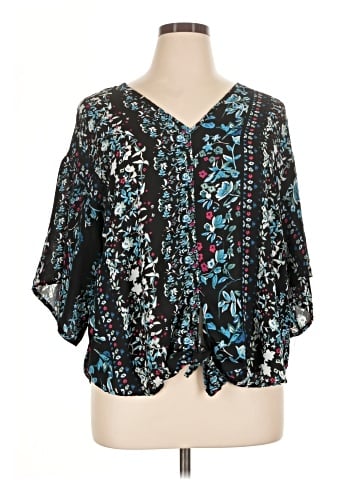 Mlle Gabrielle 3/4 Sleeve Blouse (view 1)