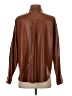 Zara Solid Brown Long Sleeve Button-Down Shirt Size S - photo 2