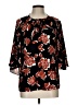 CeCe 100% Polyester Black 3/4 Sleeve Blouse Size L - photo 1