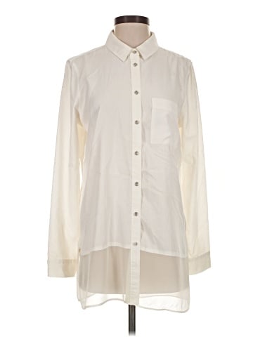 CALVIN KLEIN JEANS Long Sleeve Button-Down Shirt (view 1)