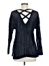 Margaret O'Leary 100% Cotton Black Blue Pullover Sweater Size 8 - photo 2