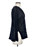 Margaret O'Leary 100% Cotton Black Blue Pullover Sweater Size 8 - photo 4
