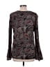 Hannah Burgundy Long Sleeve Blouse Size L - photo 2
