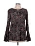 Hannah Burgundy Long Sleeve Blouse Size L - photo 1