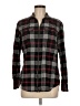 Chaps 100% Cotton Plaid Black Long Sleeve Button-Down Shirt Size M - photo 1
