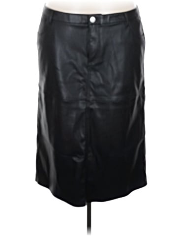 Divided by H&M Faux Leather Skirt (view 1)