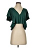 Unbranded Green Short Sleeve Blouse Size S - photo 1