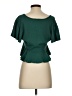 Unbranded Green Short Sleeve Blouse Size S - photo 2