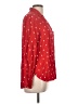 George 100% Rayon Hearts Red 3/4 Sleeve Blouse Size L - photo 4