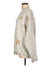 CeCe Floral Silver Pullover Sweater Size L - photo 5