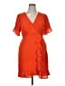 MICHAEL Michael Kors 100% Polyester Orange Cocktail Dress Size XL - photo 1