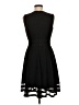 Calvin Klein Solid Black Cocktail Dress Size 6 - photo 2