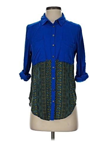 Free People 3/4 Sleeve Button-Down Shirt (view 1)