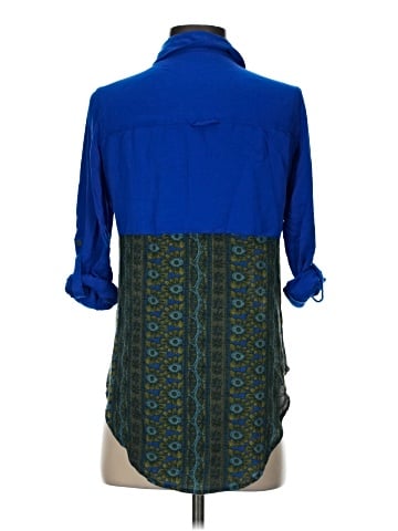Free People 3/4 Sleeve Button-Down Shirt (view 2)