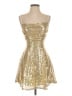 Unbranded Metallic Gold Cocktail Dress Size S - photo 1