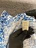Unbranded 100% Polyester Print Blue Long Sleeve Blouse Size EU 40 / US 10 - photo 7