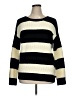 Renee C. Stripes Black Pullover Sweater Size XL - photo 1