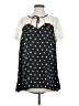 Disney 100% Polyester Polka Dots Black Short Sleeve Blouse Size M - photo 1