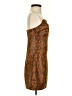 Hours 100% Polyester Paisley Brown Cocktail Dress Size XXS - photo 4