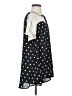 Disney 100% Polyester Polka Dots Black Short Sleeve Blouse Size M - photo 4