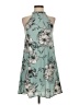 Amaryllis 100% Polyester Floral Teal Casual Dress Size XS - photo 1