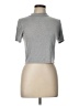 Foreign Exchange Silver Short Sleeve Turtleneck Size L - photo 1