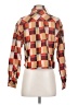 Gilded Intent 100% Cotton Color Block Brown Long Sleeve Blouse Size XS - photo 2
