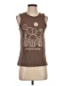 Assorted Brands Brown Sleeveless T-Shirt Size XS - photo 1