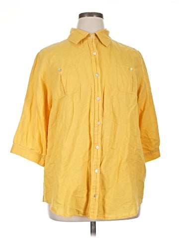 Avenue 3/4 Sleeve Button-Down Shirt (view 1)