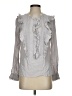 St. Roche 100% Viscose Gray Long Sleeve Blouse Size S - photo 1
