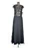 Alex Evenings 100% Polyester Gray Cocktail Dress Size 8 - photo 1