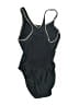 Speedo Solid Black One Piece Swimsuit Size 10 - photo 2