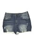 Romwe Blue Denim Shorts Size 1X - photo 1