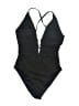 Unbranded Solid Black One Piece Swimsuit Size S - photo 1