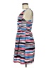 Aqua 100% Polyester Stripes Blue Casual Dress Size M - photo 5